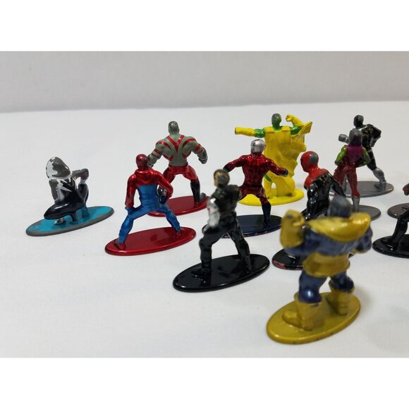 Marvel Nano Metalfigs mixed lot of 18 figures Spider-verse Spider-man Thanos - Picture 8 of 16